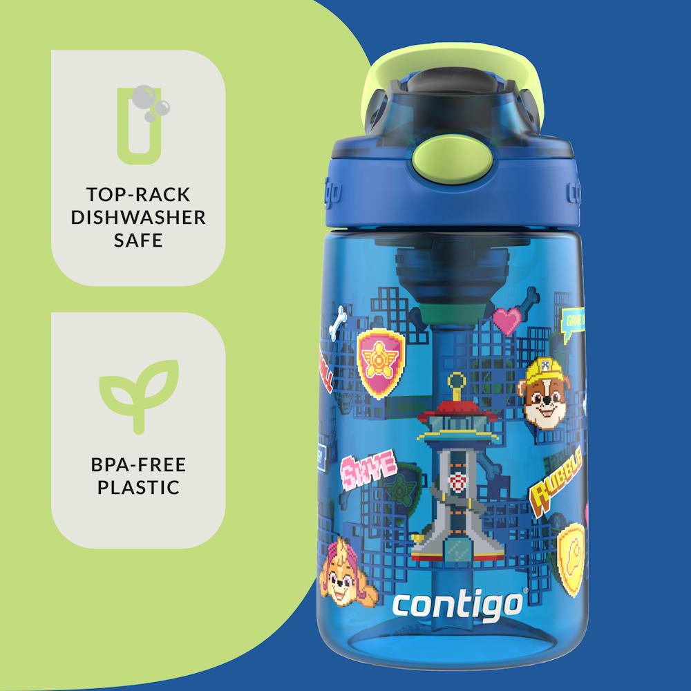Contigo® Kids Water Bottle with Redesigned AUTOSPOUT® Straw, 14 oz, 2 pack - Dark Blue Aubrey