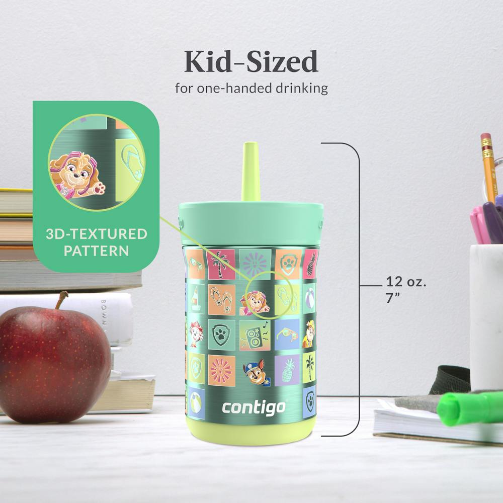 Contigo® Kids Leighton Spill-Proof Stainless Steel Tumbler with Straw, 12oz. - Beach Day
