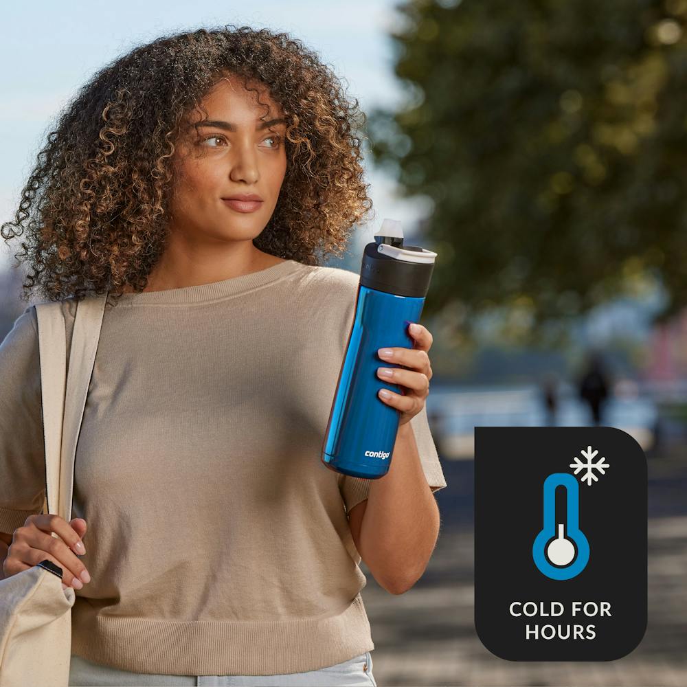 Contigo® Ashland Chill 2.0 Stainless Steel Water Bottle with AUTOSPOUT® Lid, 24oz - Blue Poppy