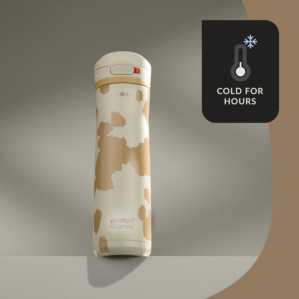 Contigo® x Ally Love Jackson Chill 2.0 Stainless Steel Water Bottle with AUTOPOP® Lid, 24oz - Oatmilk