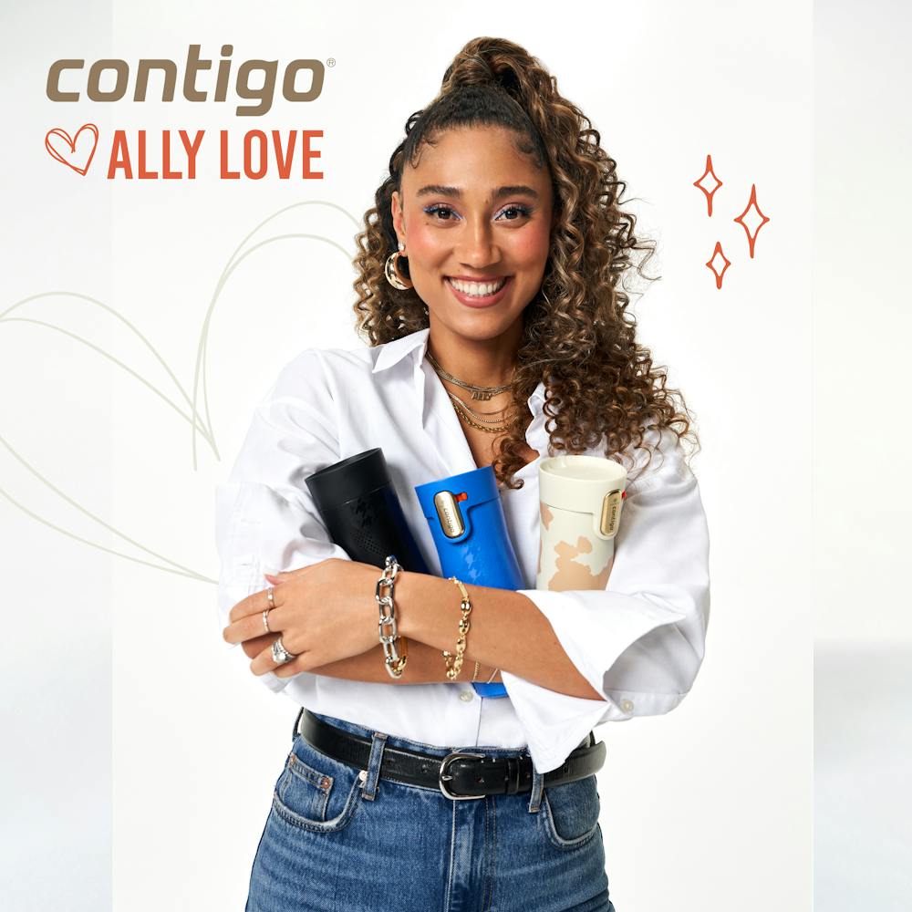 Contigo® x Ally Love West Loop 3.0 Stainless Steel Travel Mug with AUTOSEAL® Easy-Clean Lid, 16oz - Stellar Jay