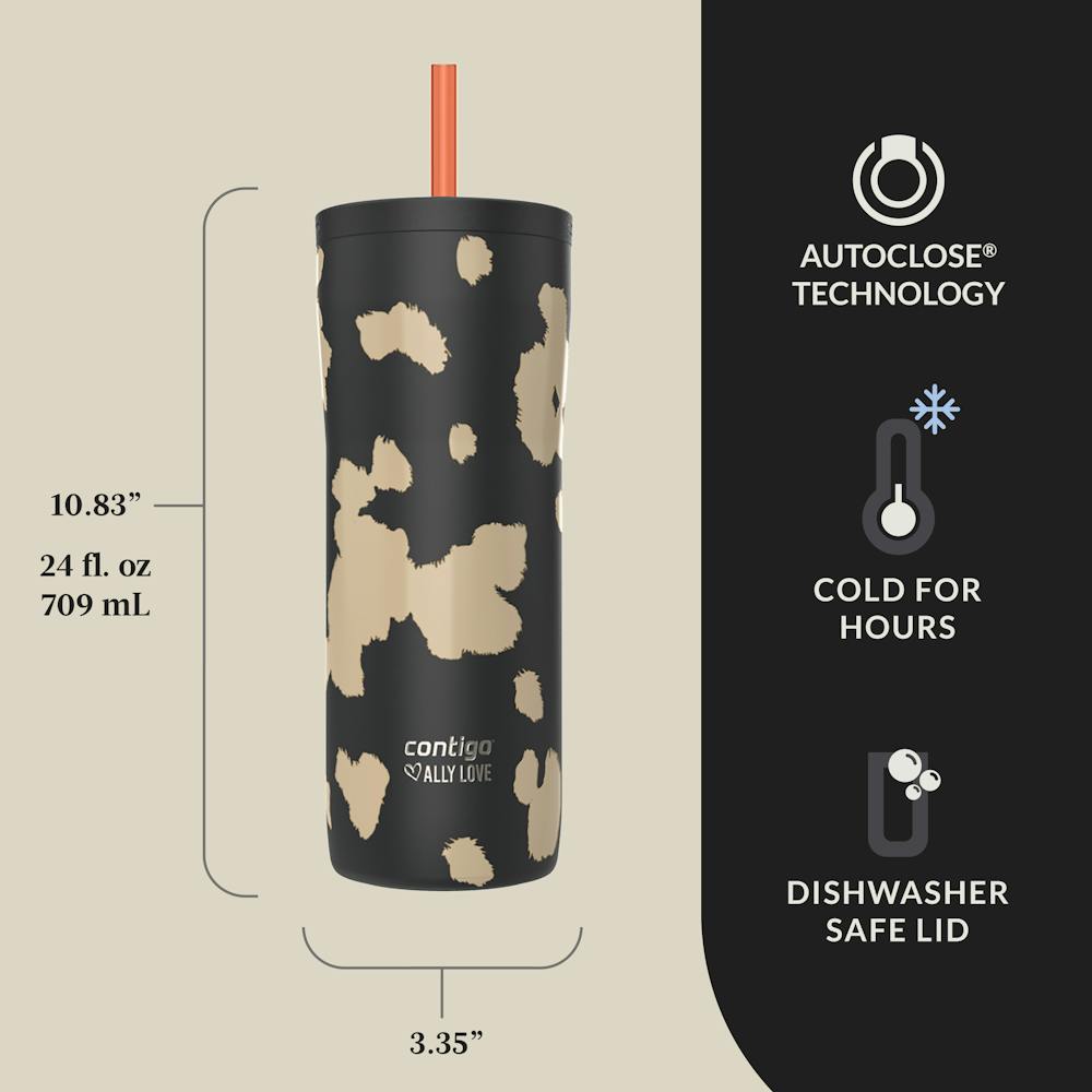 Contigo® x Ally Love Streeterville 2.0 Stainless Steel Tumbler with Straw, 24oz - Violet